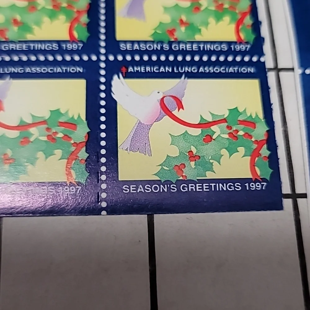 American Lung Association‎ Holiday Sheets- vintage